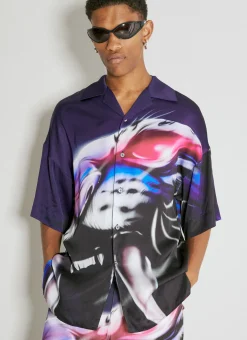 Satin Graphic Shirt