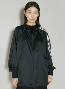 Satin Hooded Track Jacket