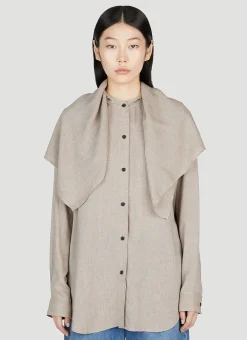 Scarf-Collar Shirt