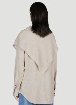 Scarf-Collar Shirt