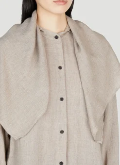 Scarf-Collar Shirt