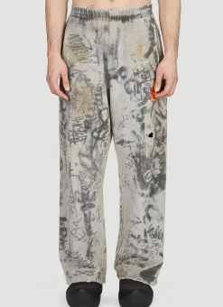 Scribbled Track Pants