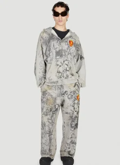Scribbled Track Pants