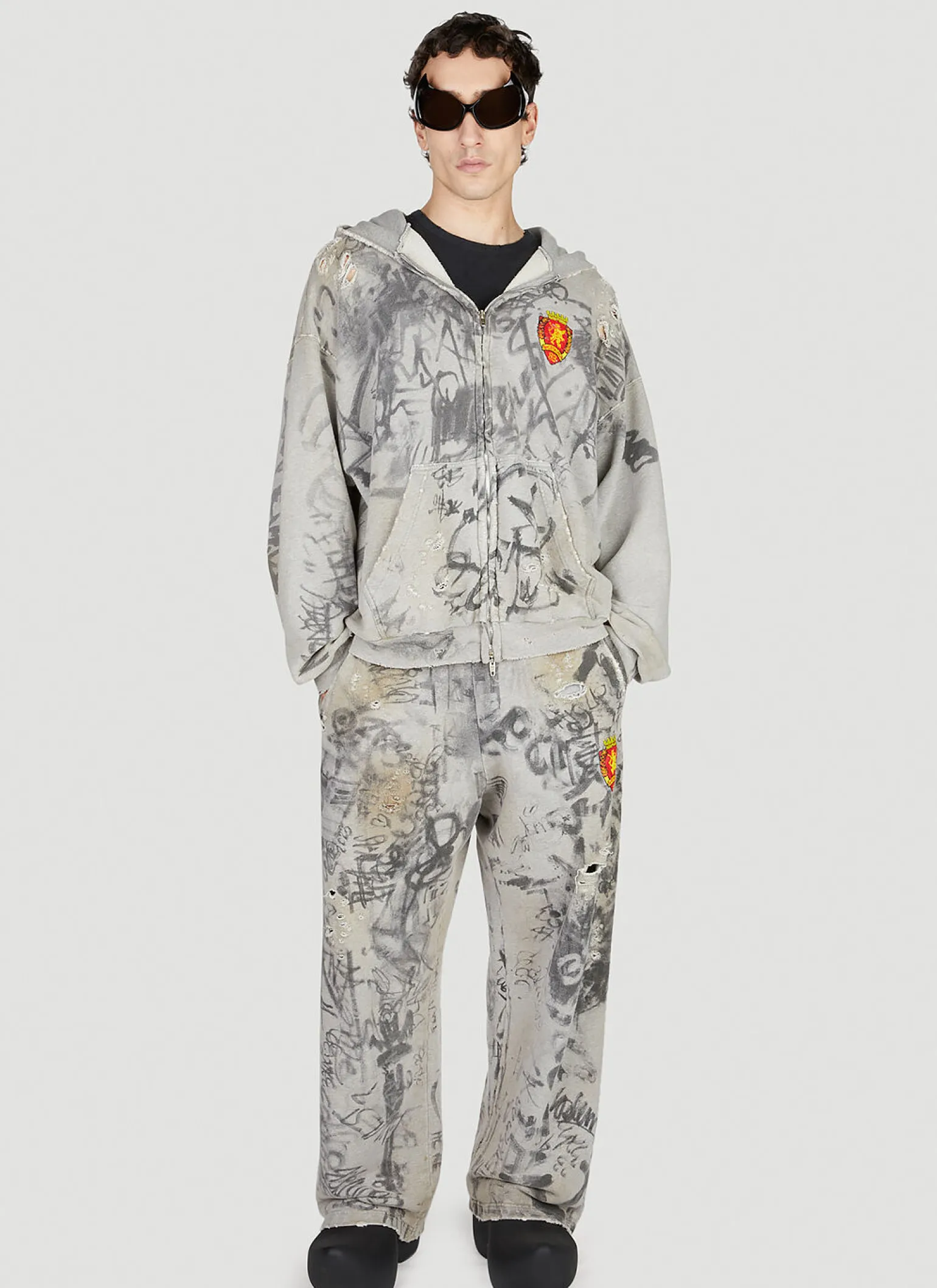 Scribbled Track Pants