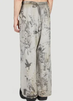 Scribbled Track Pants