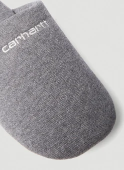 Script Embroidery Slippers