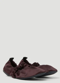 Scrunchie Ballerina Flats