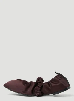 Scrunchie Ballerina Flats