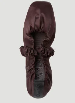 Scrunchie Ballerina Flats