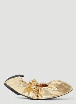 Scrunchie Ballerina Flats