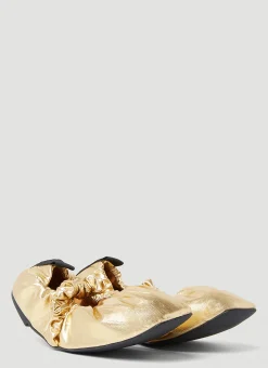 Scrunchie Ballerina Flats
