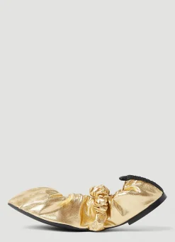 Scrunchie Ballerina Flats