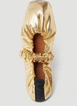 Scrunchie Ballerina Flats