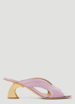 Sculptured Heel Mules