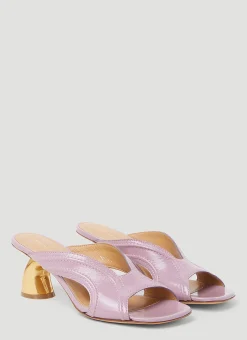 Sculptured Heel Mules