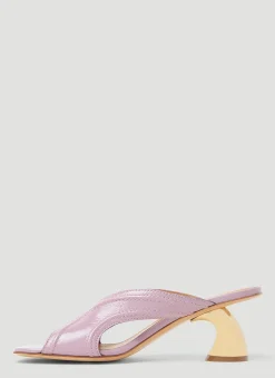 Sculptured Heel Mules