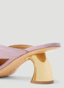 Sculptured Heel Mules