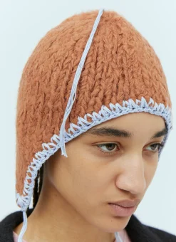 Self-Tie Knit Hat