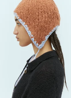 Self-Tie Knit Hat