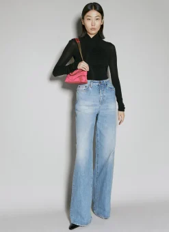 Semi-Sheer Cross Top