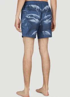 Shark Print Swim Shorts