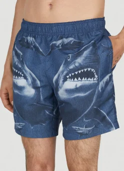 Shark Print Swim Shorts