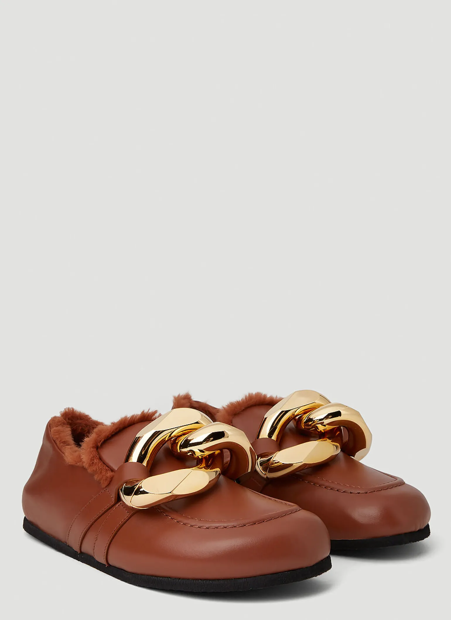 Shearling Chain Loafers