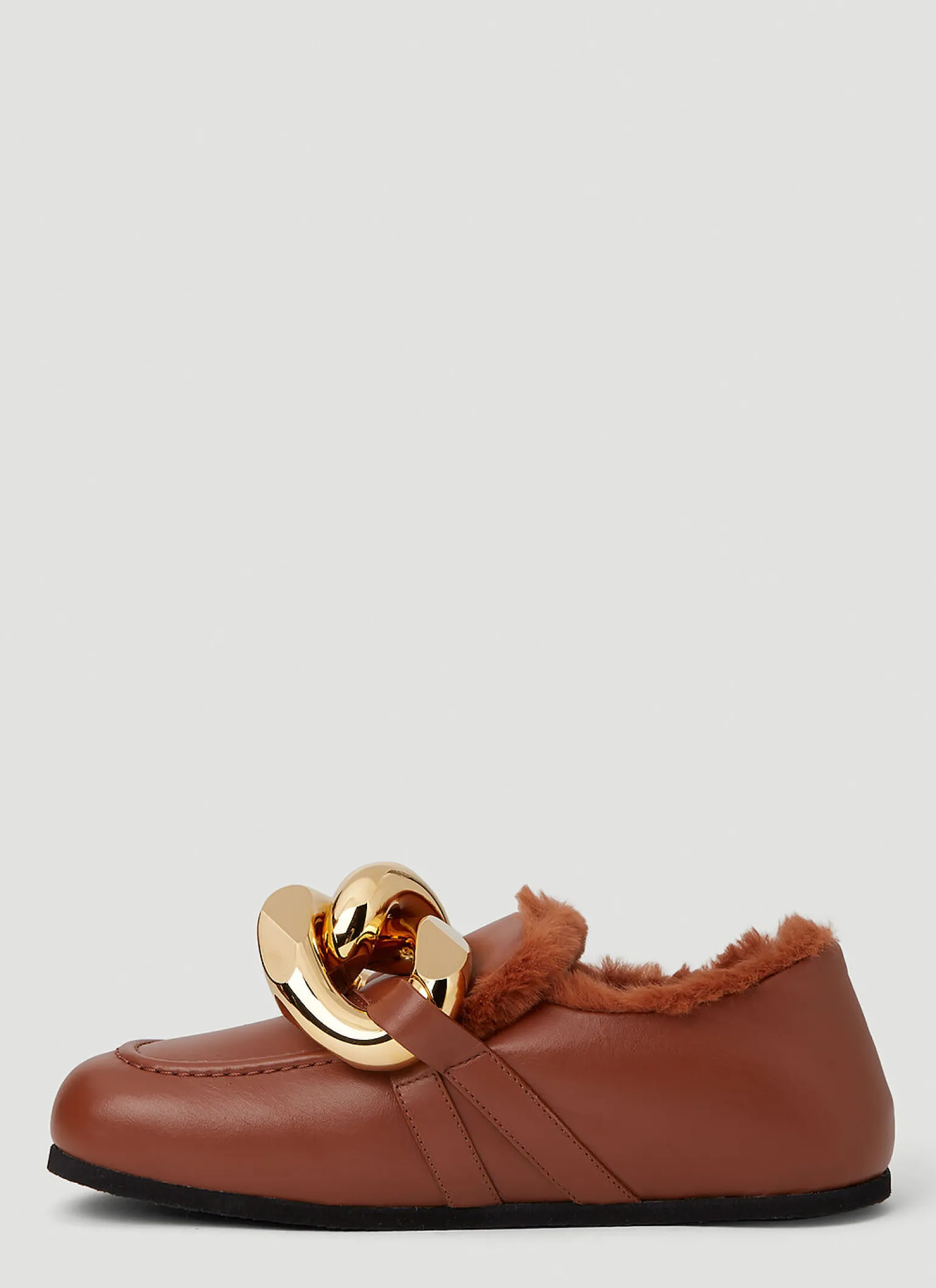 Shearling Chain Loafers