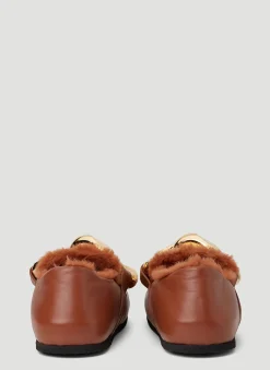 Shearling Chain Loafers
