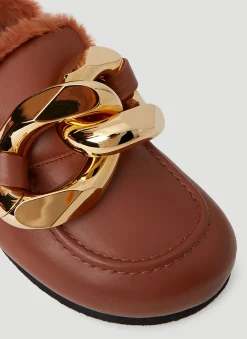 Shearling Chain Loafers