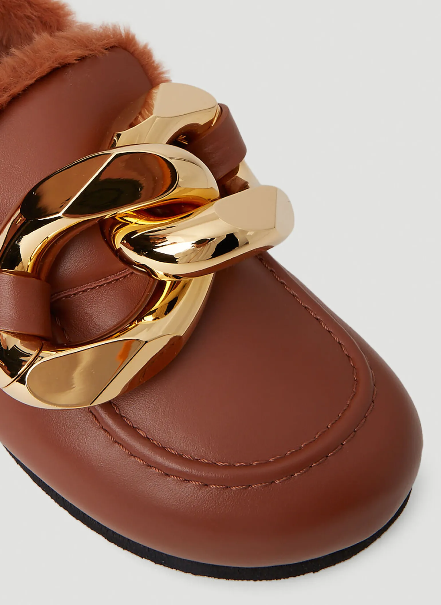 Shearling Chain Loafers