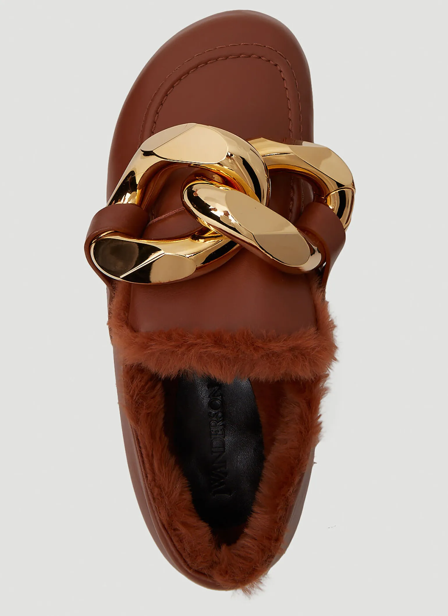 Shearling Chain Loafers
