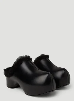 Shearling Clogs