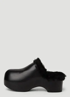 Shearling Clogs