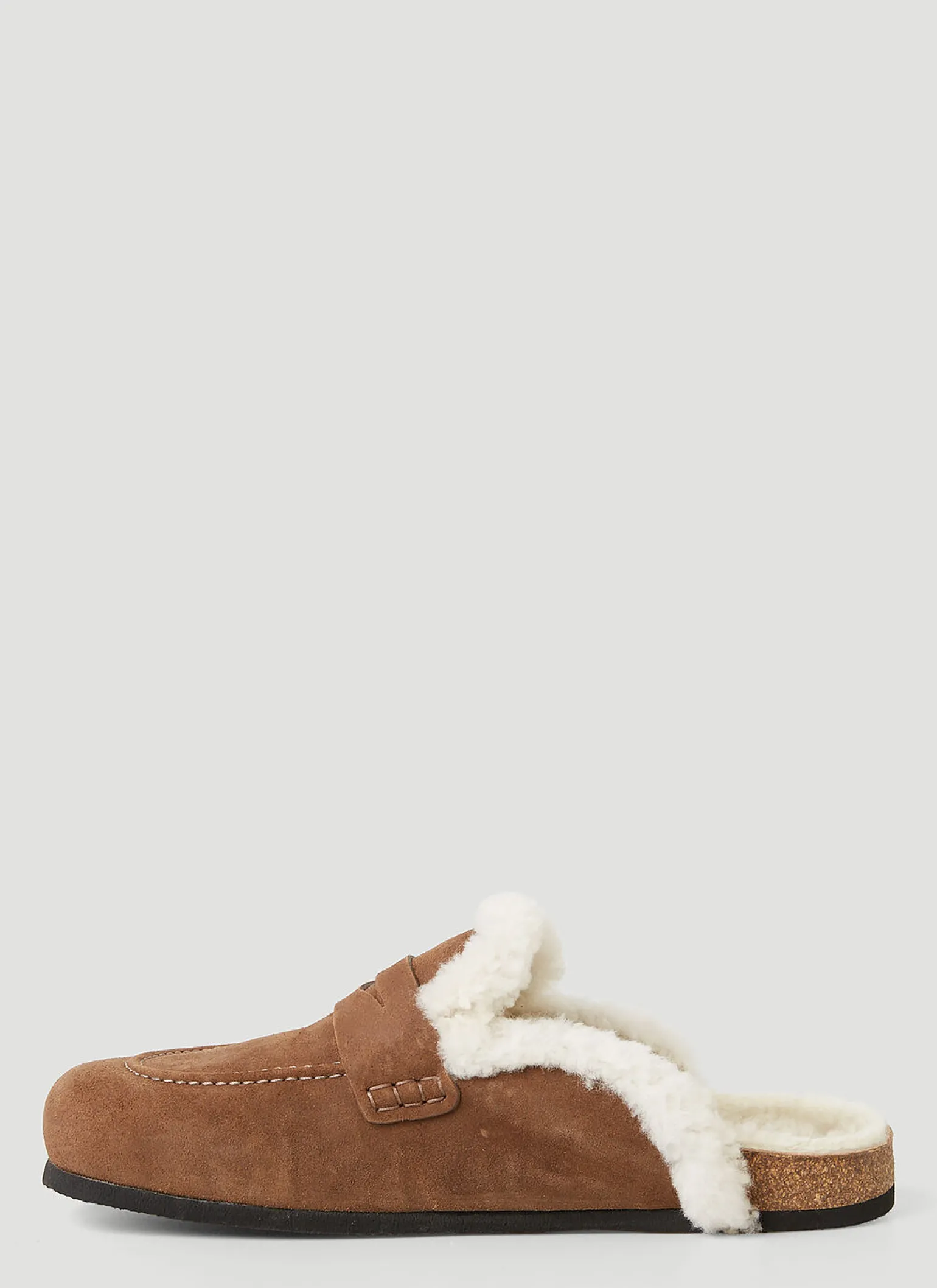Shearling Leather Loafers