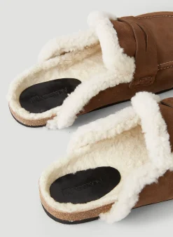 Shearling Leather Loafers