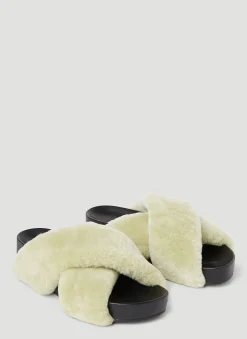 Shearling Slides