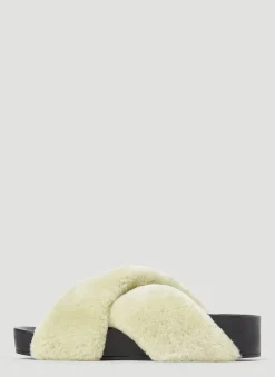 Shearling Slides