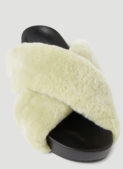 Shearling Slides