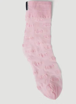 Sheer Four Bar Socks