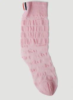 Sheer Four Bar Socks