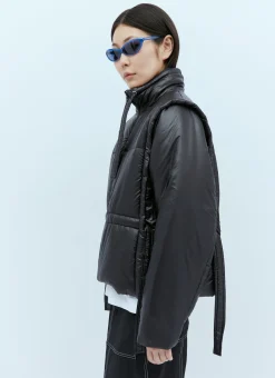 Shiny Quilt Vest Jacket