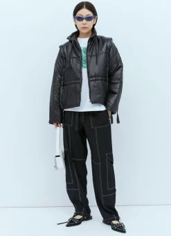 Shiny Quilt Vest Jacket
