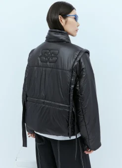 Shiny Quilt Vest Jacket