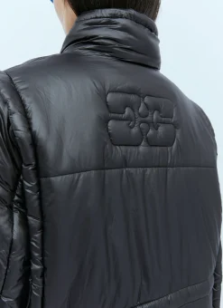 Shiny Quilt Vest Jacket