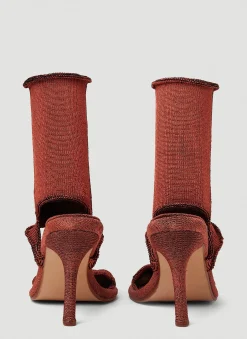 Short Garter Heel Sandals