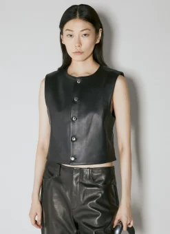 Shrunken Button Up Vest
