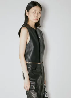 Shrunken Button Up Vest