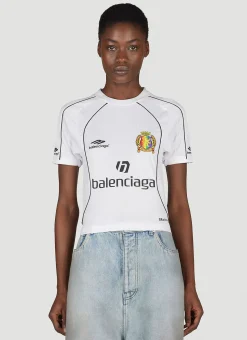 Shrunken Soccer Jersey Top