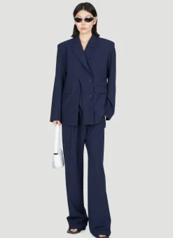 Signature Split Double-Breasted Blazer